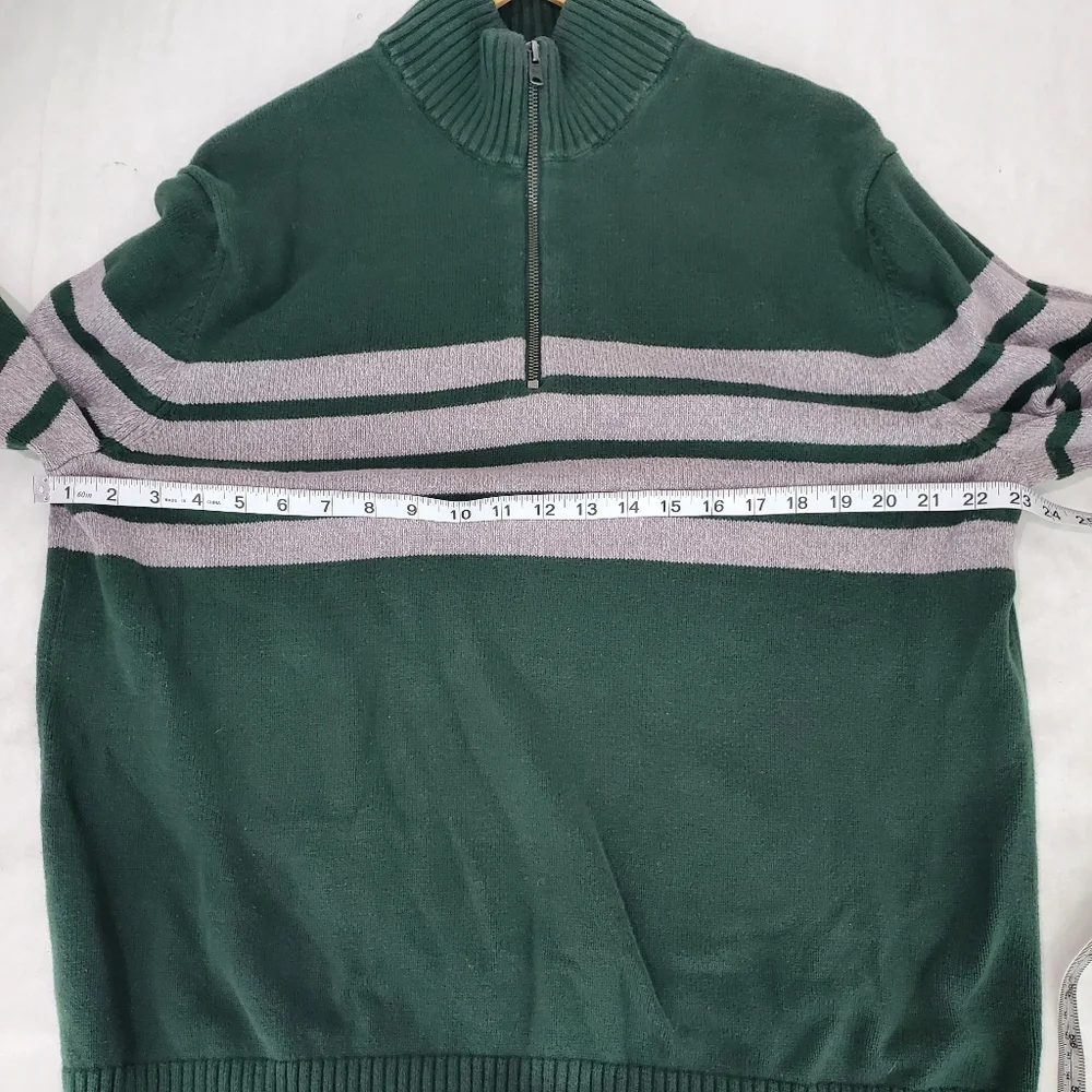 Gap Men’s 1/4 Zip Pullover Rugby Knit Cotton Striped Sweater Size XXL - Picture 6 of 7